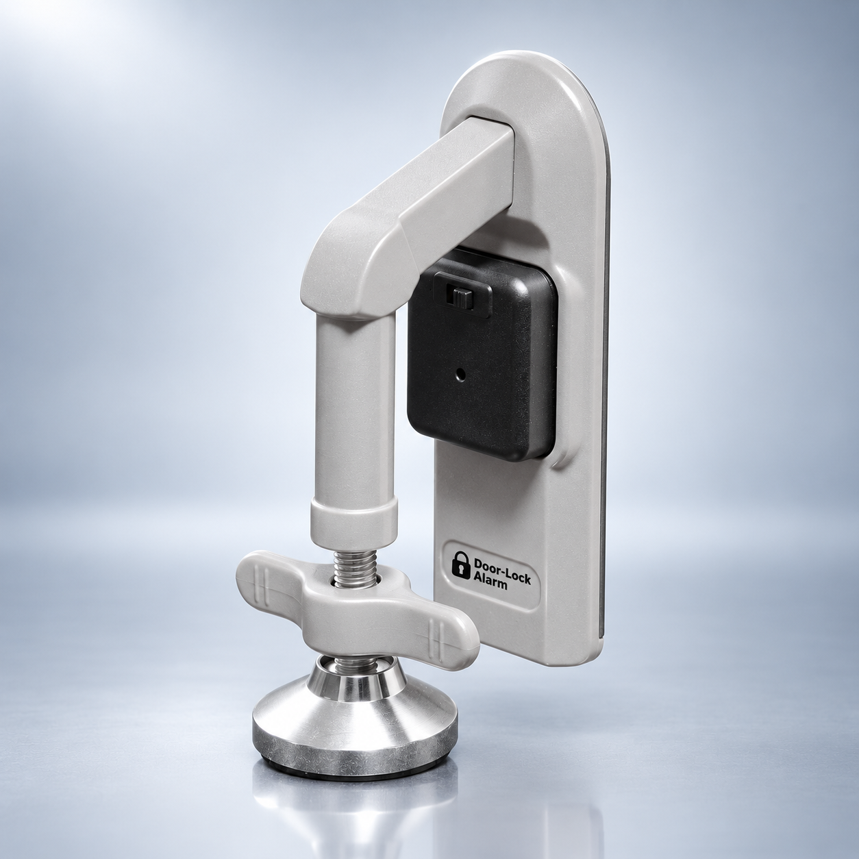 Door-Lock mit Alarm zur zusätzlichen Abstützung geeigneter Innentüren