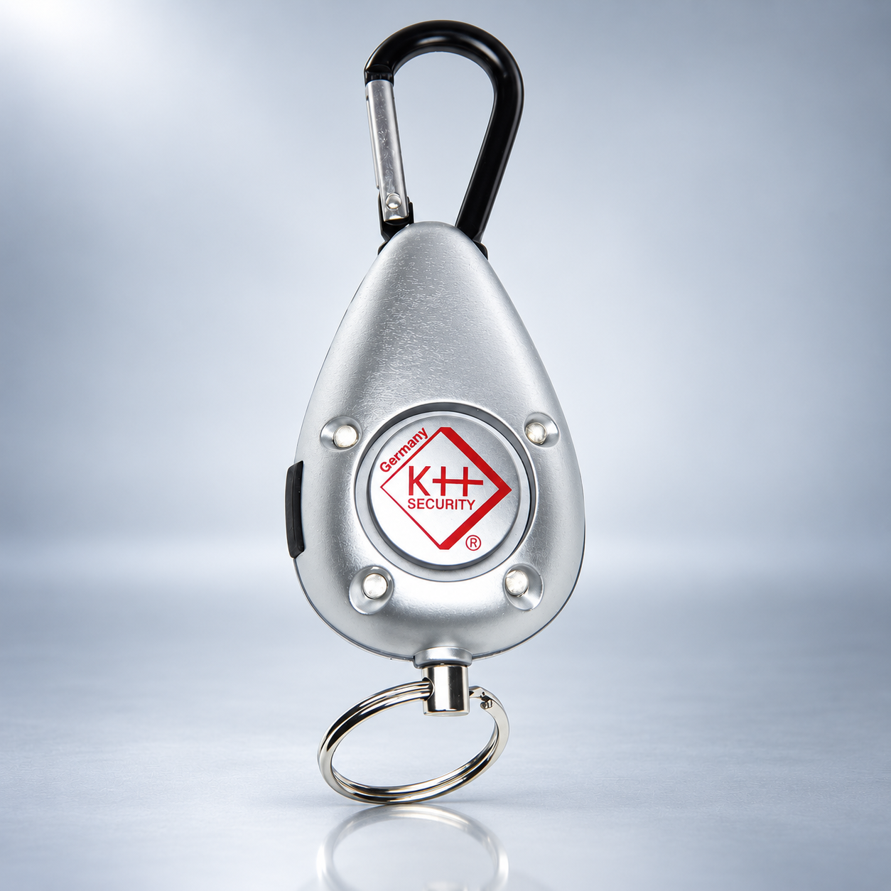 Schulranzen- und Outdoor-Alarm mit Karabiner und roten LEDs