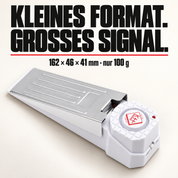 Alarm-Türstopper Premium Weiß – 162 × 46 × 41 mm · nur 100 g
