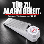 Alarm-Türstopper Premium Weiß – Premium Türstopper · ca. 120 dB