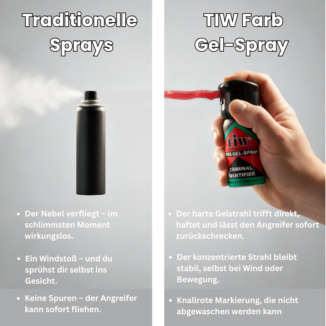 Criminal Identifier - Rotes Farb-Gel-Spray 40 ml Jet Man – weitere Produktansicht 5