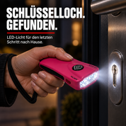 kh-security Alarmtaschenlampe – Pink – SCHLÜSSELLOCH. GEFUNDEN.