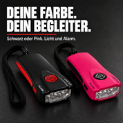 kh-security Alarmtaschenlampe – Beide – DEINE FARBE. DEIN BEGLEITER.