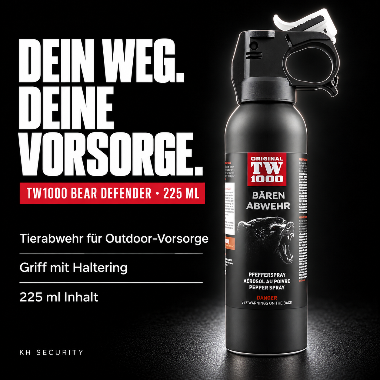 TW1000 BEAR DEFENDER · 225 ML – DEIN WEG. DEINE VORSORGE.