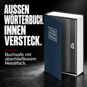 Buchsafe English Dictionary – AUSSEN WÖRTERBUCH. INNEN VERSTECK.