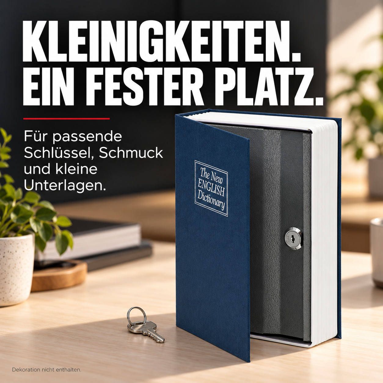 Buchsafe English Dictionary – KLEINIGKEITEN. EIN FESTER PLATZ.