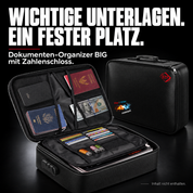 Dokumenten-Organizer BIG mit Zahlenschloss – WICHTIGE UNTERLAGEN. EIN FESTER PLATZ.