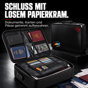 Dokumenten-Organizer BIG mit Zahlenschloss – SCHLUSS MIT LOSEM PAPIERKRAM.