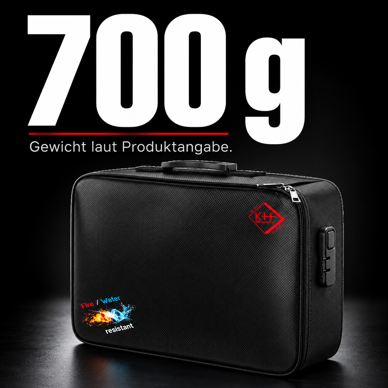 Dokumenten-Organizer BIG mit Zahlenschloss – 700 g
