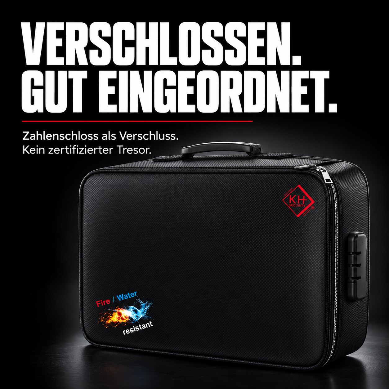 Dokumenten-Organizer BIG mit Zahlenschloss – VERSCHLOSSEN. GUT EINGEORDNET.