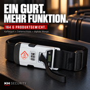 Koffergurt und digitale Gepäckwaage kombiniert – 164 g Produktgewicht