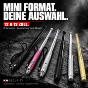Mini-Teleskop-Abwehrstock – sechs Varianten in 12 und 13 Zoll