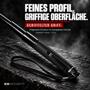 Geriffelter schwarzer Metallgriff der 13-Zoll-Mini-Ausführung