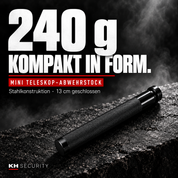 Mini Teleskop Abwehrstock – 240 g Gewicht laut Produktangabe