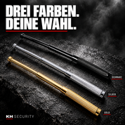 Mini Teleskop Abwehrstock – Varianten Schwarz, Silber und Gold im Vergleich