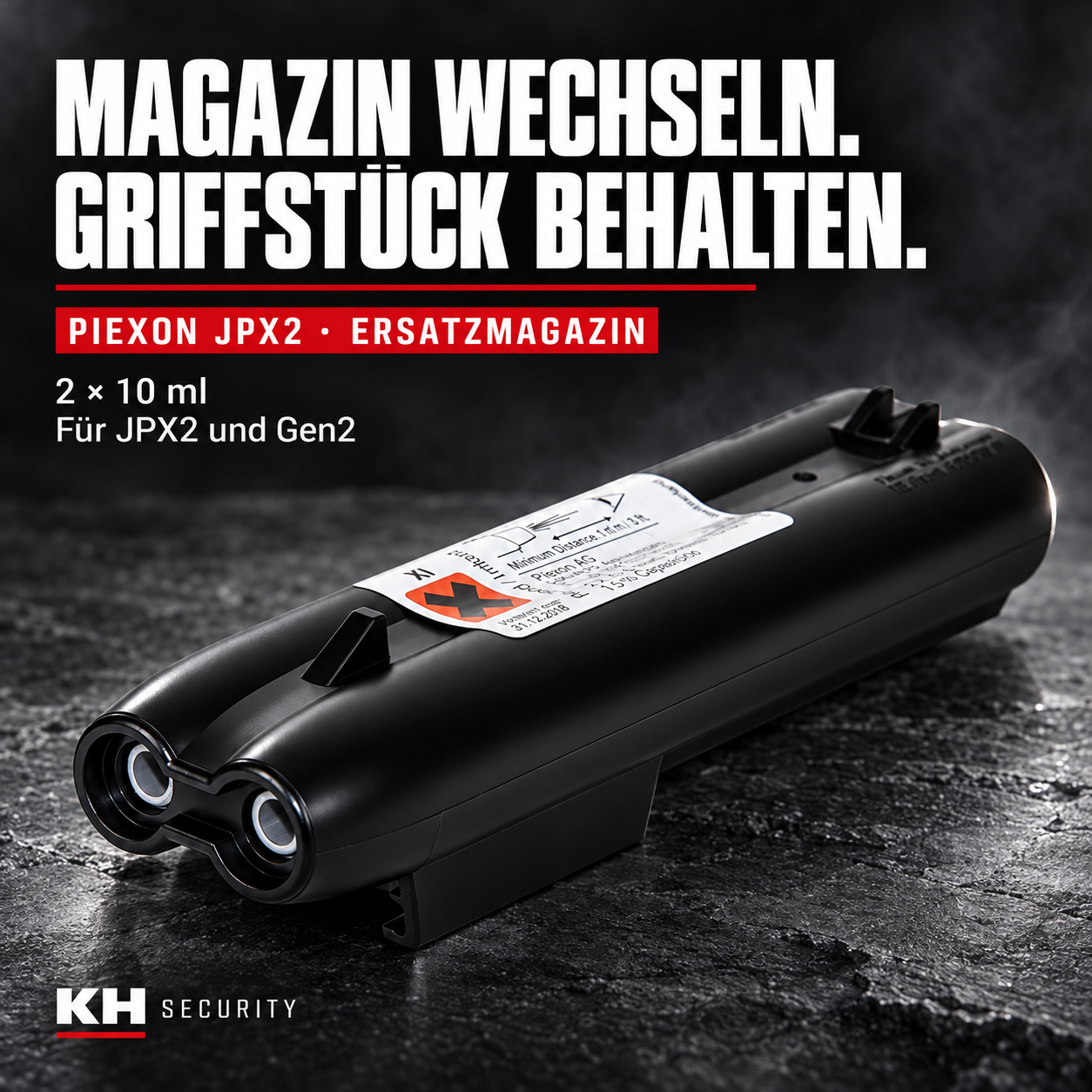Ersatzmagazin Pfeffer für Piexon Jet Protector 2 und Gen2  20ml – Premium-Titelmotiv