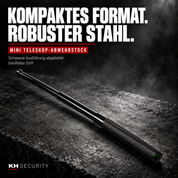 Mini Teleskop Abwehrstock – Premium-Titelmotiv – Schwarz abgebildet