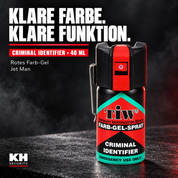 Criminal Identifier - Rotes Farb-Gel-Spray 40 ml Jet Man – Premium-Titelmotiv