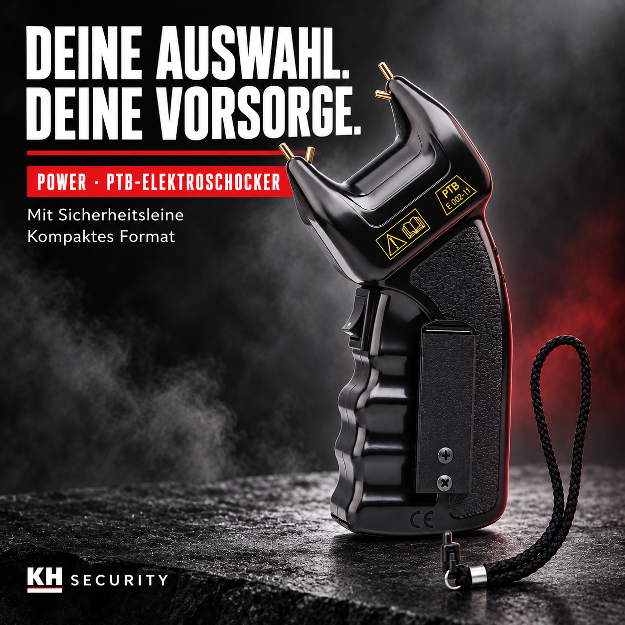 Elektroschocker - PTB -  Power 200.000 V inkl. Sicherheitsleine – Premium-Titelmotiv