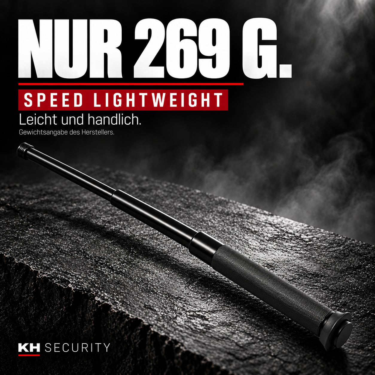 269 g Gewicht des Speed Lightweight Teleskopstocks – 20 Zoll