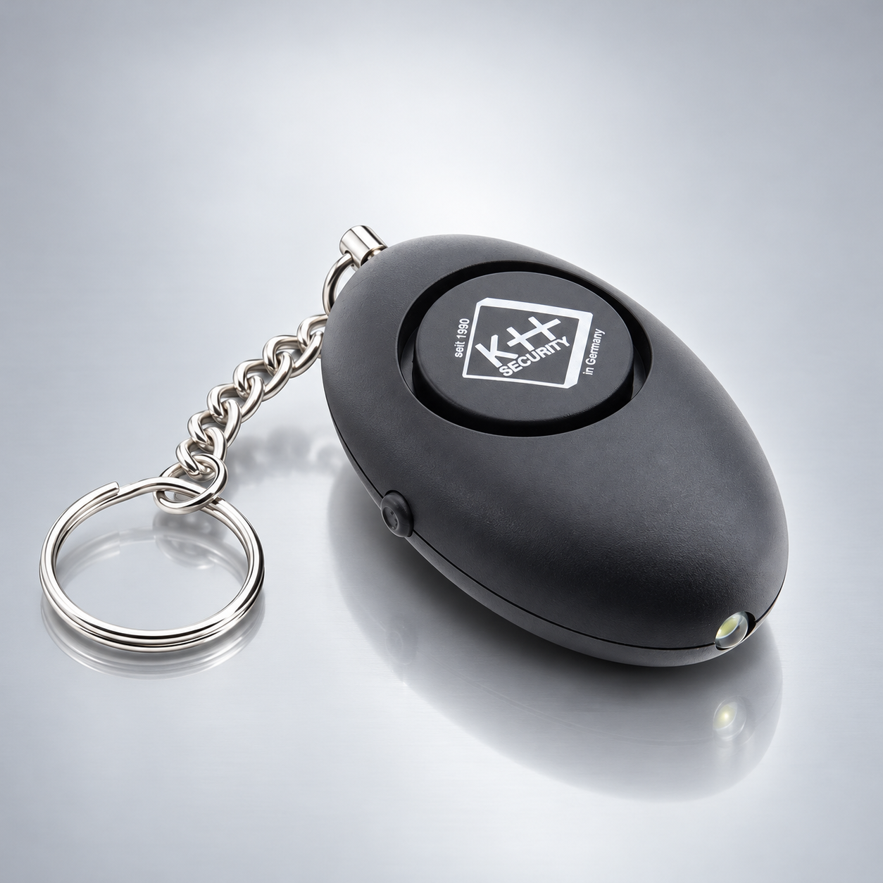 Schlüssel-Ei – Schlüsselalarm mit LED-Licht – Premium-Studiofoto