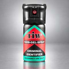 Criminal Identifier - Rotes Farb-Gel-Spray 40 ml Jet Man – mit Flip-Top Deckel – Premium-Studiofoto