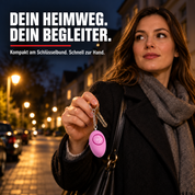 [Pink] Schlüssel-Ei Pink am Schlüsselbund auf dem Heimweg – KI-Anwendungsmotiv