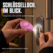 [Pink] LED-Licht des Schlüssel-Ei Pink am Schlüsselloch – KI-Anwendungsmotiv