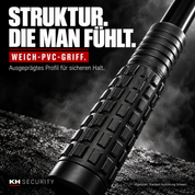 Detail des Weich-PVC-Strukturgriffs der 16- und 21-Zoll-Standardmodelle