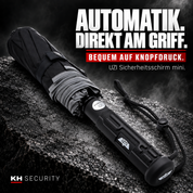 Automatikknopf am Griff des UZI Sicherheitsschirms mini