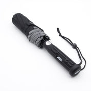 Originalfoto des UZI Sicherheitsschirms mini 310359 mit Handschlaufe, Griffprofil und Verschlussband